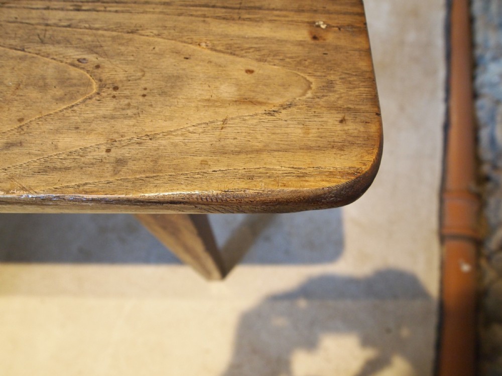 Table rare French Chestnut refectory farmhouse dining c1800 View X