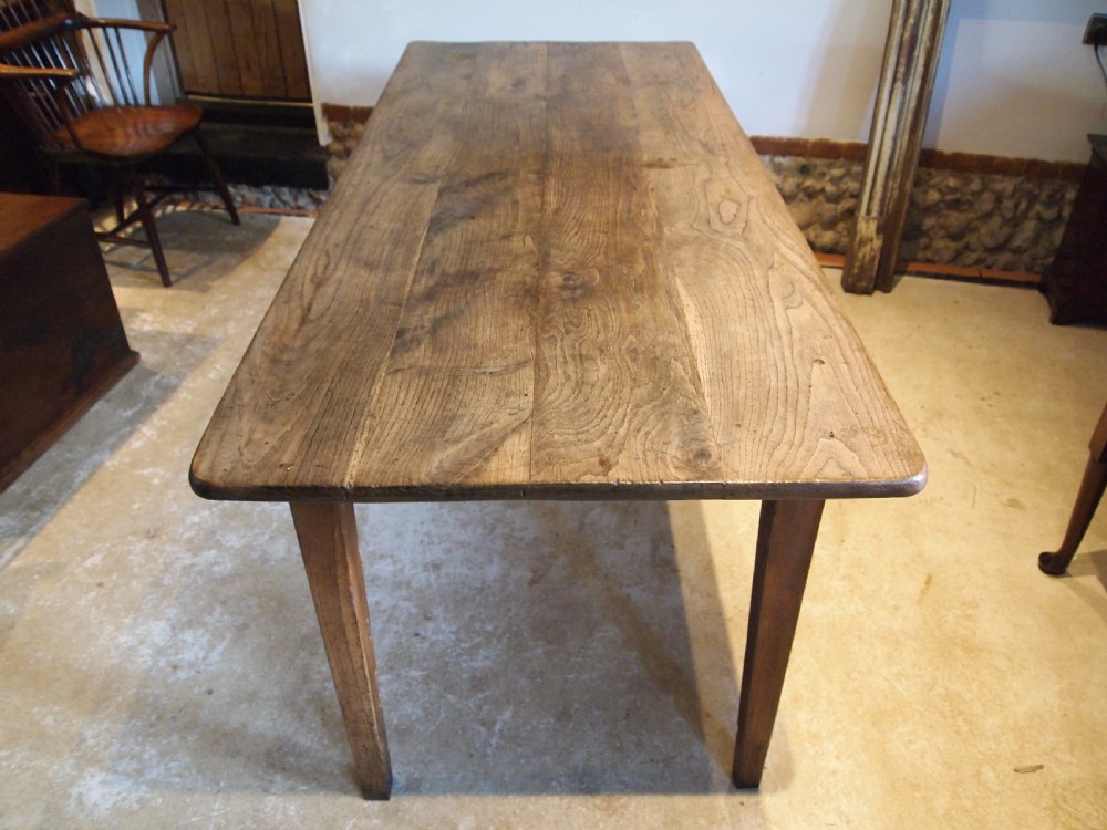 Table rare French Chestnut refectory farmhouse dining c1800 View XII