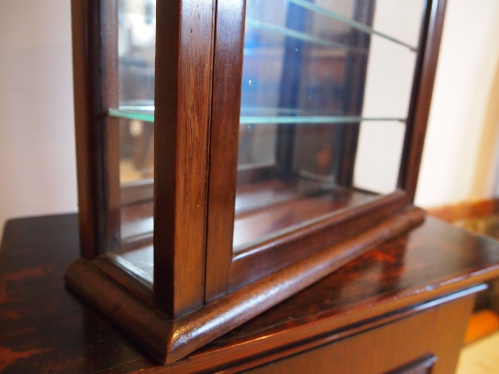 Cabinet display apothecary Victorian Mahogany c1890 View XI