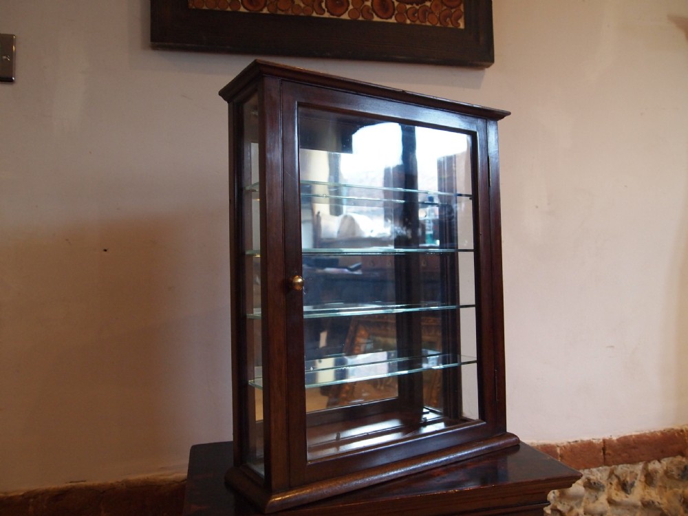 Cabinet display apothecary Victorian Mahogany c1890 View XII