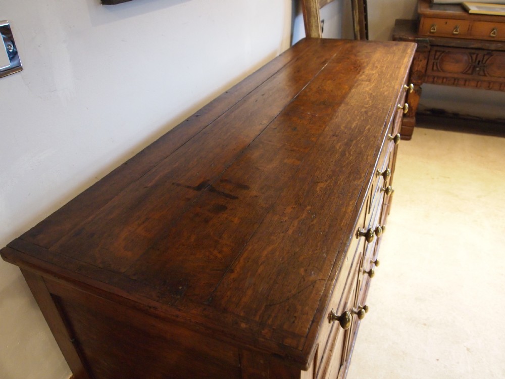 Dresser outstanding George III Oak sideboard c1800 View III