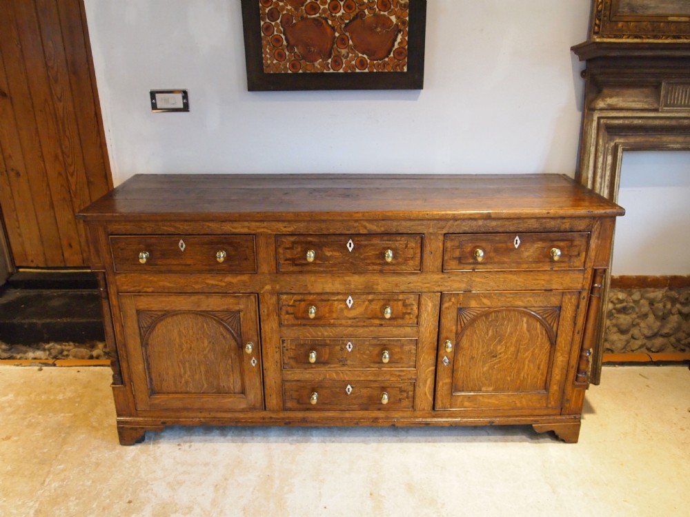 Dresser outstanding George III Oak sideboard c1800 View XIII