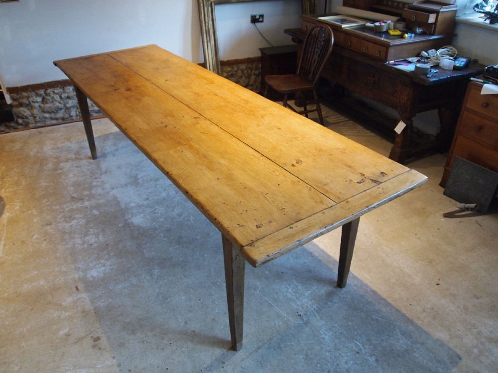 Table stunning French Oak refectory dining large farmhouse c1860
