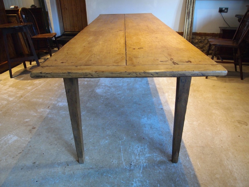 Table stunning French Oak refectory dining large farmhouse c1860 View VI