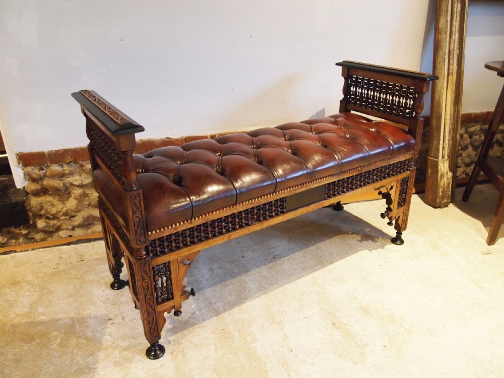 Settle stunning window seat Arts and Crafts Liberty and co c1900