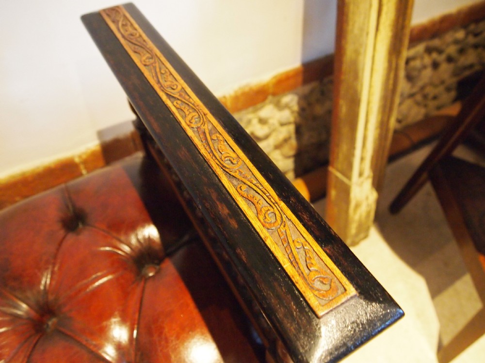 Settle stunning window seat Arts and Crafts Liberty and co c1900 View V