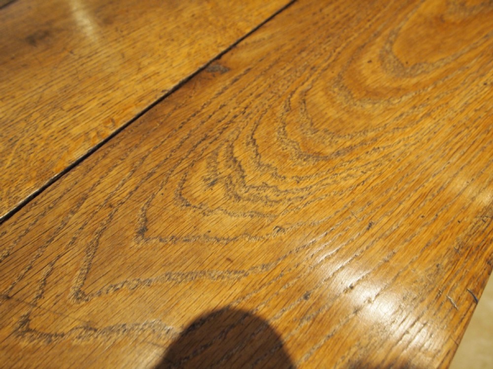 Table stunning English Oak refectory dining table George III c1800 View VI