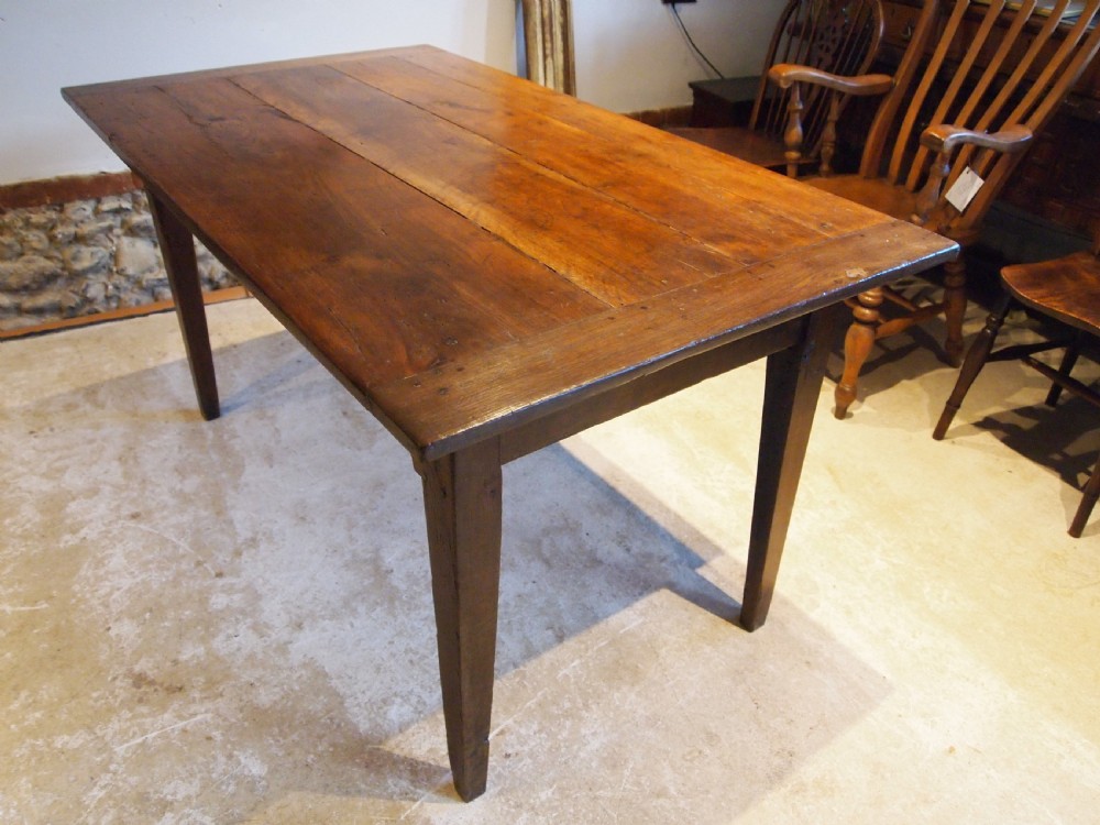 Table refectory farmhouse dining French Cherry and Oak c1840