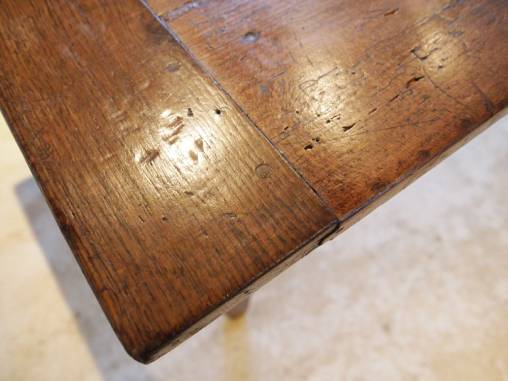 Table refectory farmhouse dining French Cherry and Oak c1840 View XII