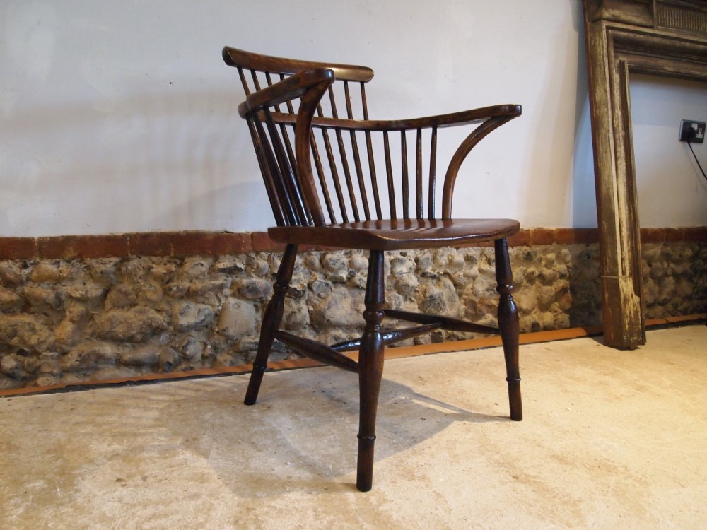 Chair outstanding Victorian Windsor Ash Elm c1840 View IV