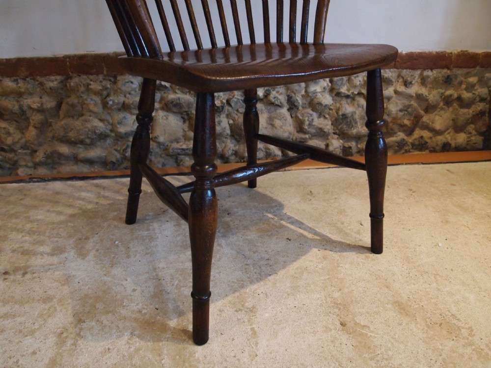 Chair outstanding Victorian Windsor Ash Elm c1840 View IX