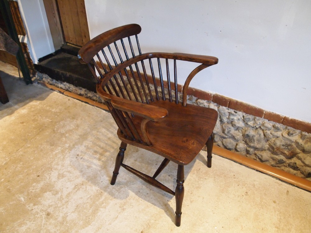 Chair outstanding Victorian Windsor Ash Elm c1840 View X