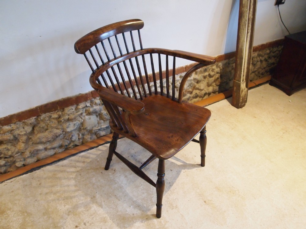 Chair outstanding Victorian Windsor Ash Elm c1840 View XI