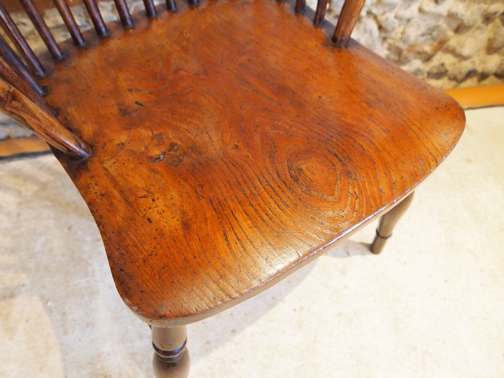 Chair outstanding Victorian Windsor Ash Elm c1840 View II