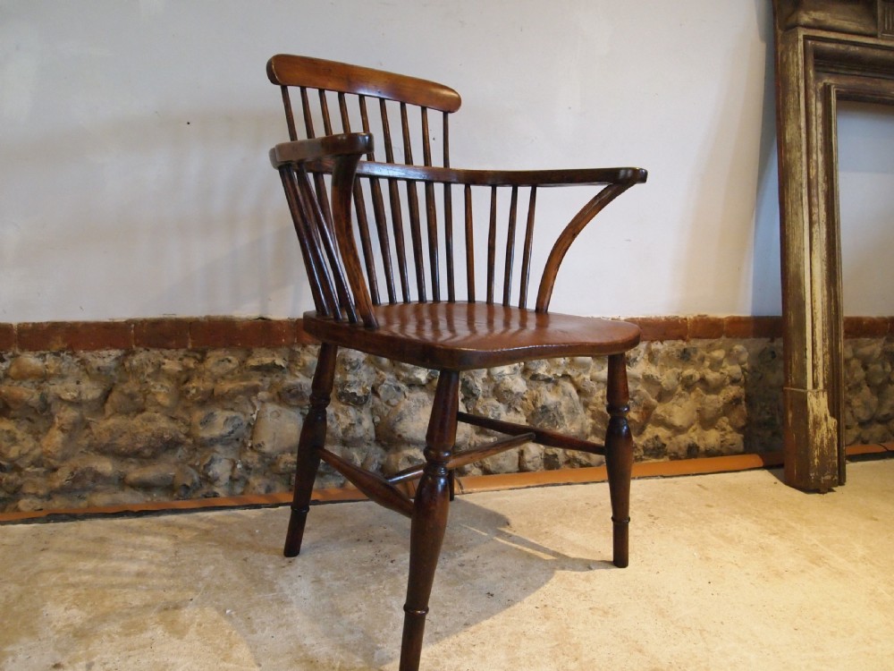 Chair outstanding Victorian Windsor Ash Elm c1840 View VII
