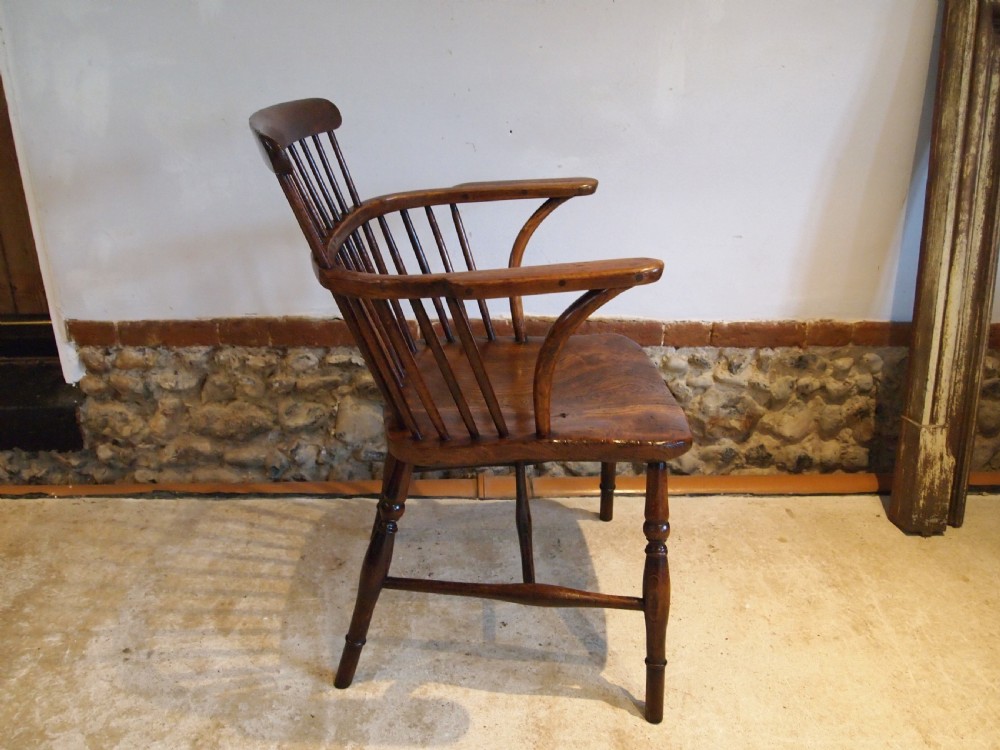 Chair outstanding Victorian Windsor Ash Elm c1840 View VI