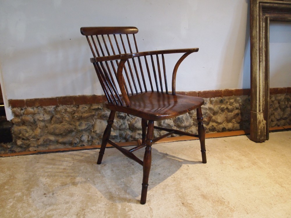 Chair outstanding Victorian Windsor Ash Elm c1840 View VII
