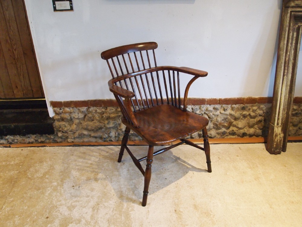 Chair outstanding Victorian Windsor Ash Elm c1840 View X