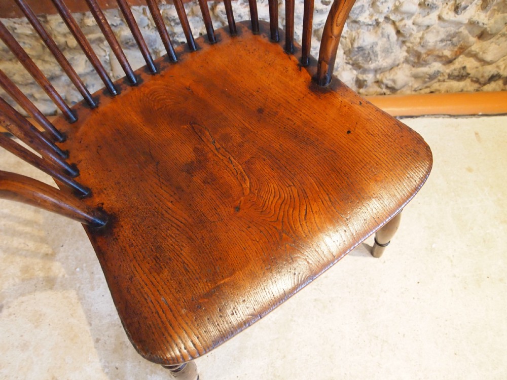 Chair outstanding Victorian Windsor Ash Elm c1840 View V