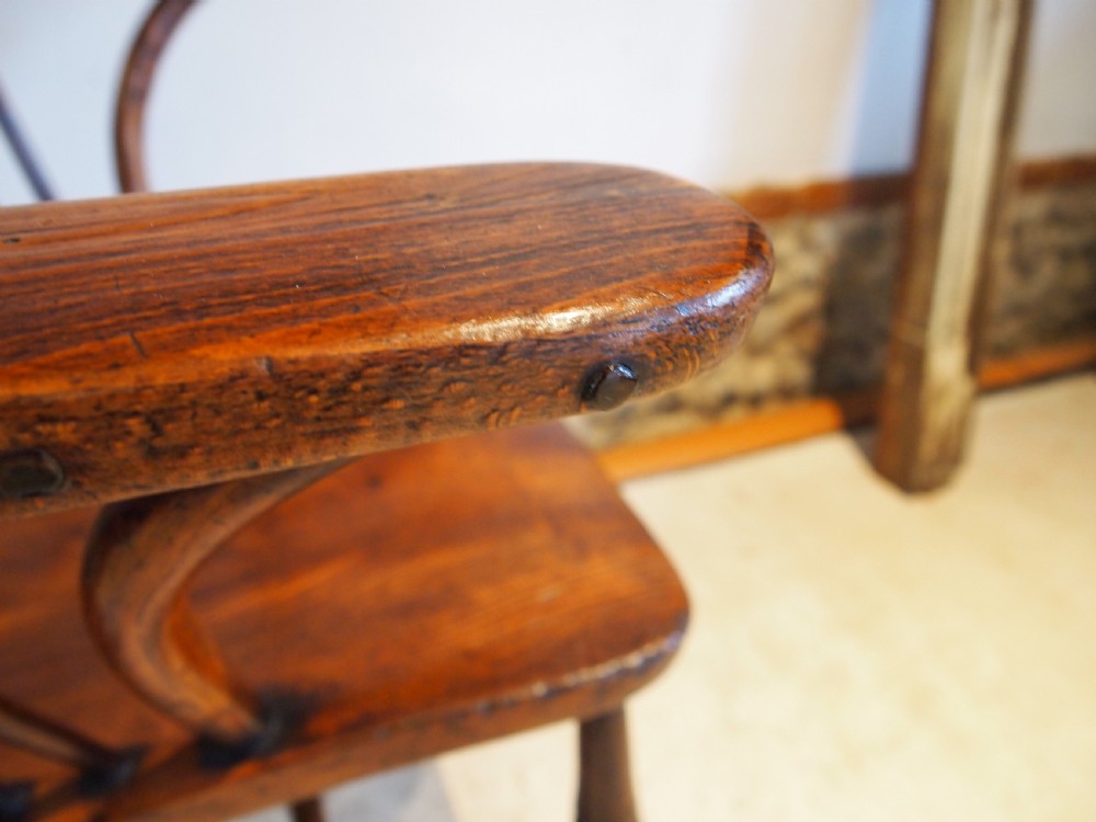 Chair outstanding Victorian Windsor Ash Elm c1840 View XI