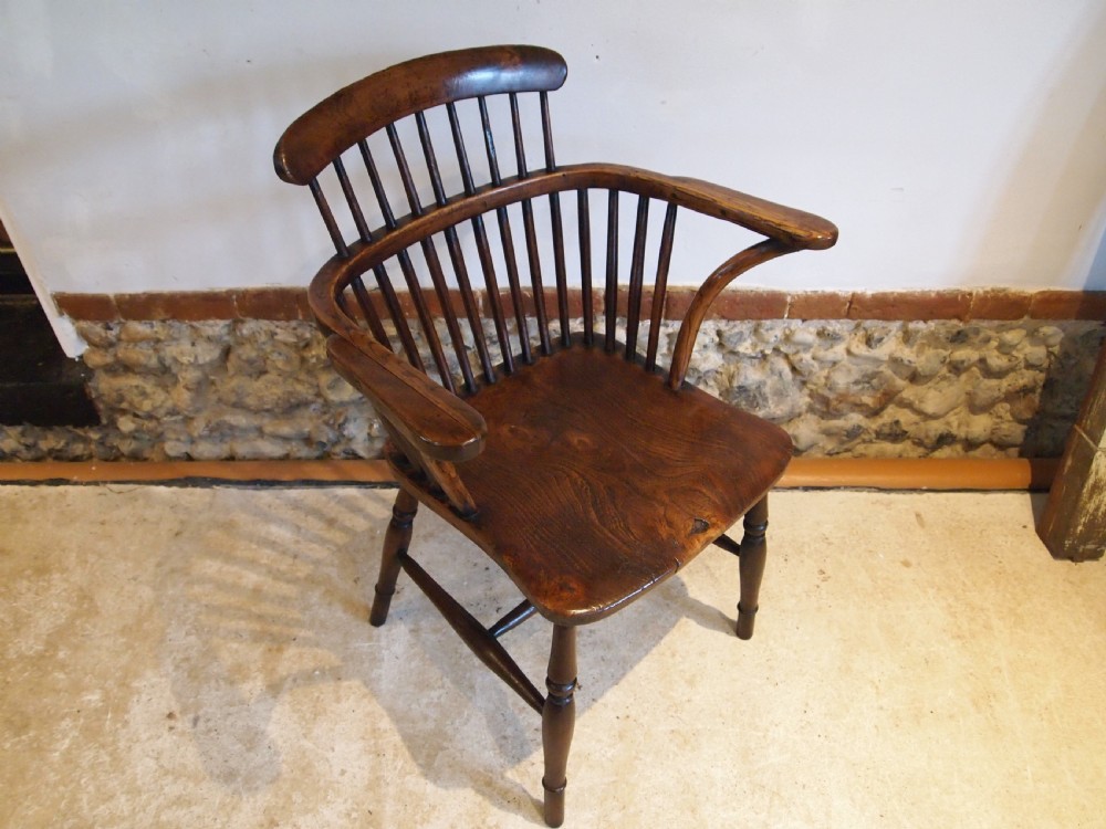 Chair outstanding Victorian Windsor Ash Elm c1840 View IX