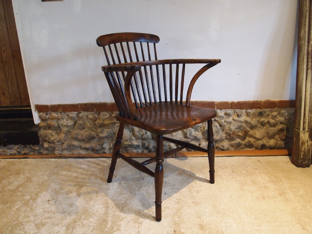 Chair outstanding Victorian Windsor Ash Elm c1840 View X