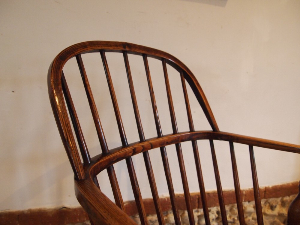 Chair Windsor simple beautiful George III Ash Elm armchair c1800 View V