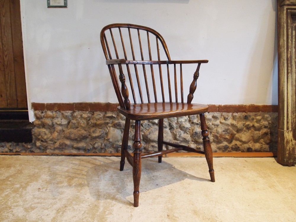 Chair Windsor simple beautiful George III Ash Elm armchair c1800 View VI