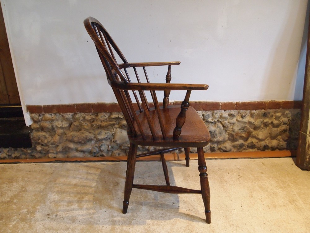 Chair Windsor simple beautiful George III Ash Elm armchair c1800 View X