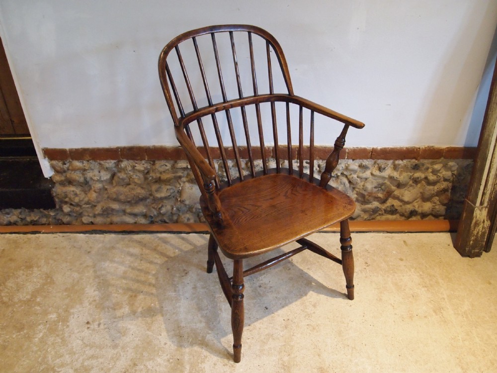 Chair Windsor simple beautiful George III Ash Elm armchair c1800 View XIV