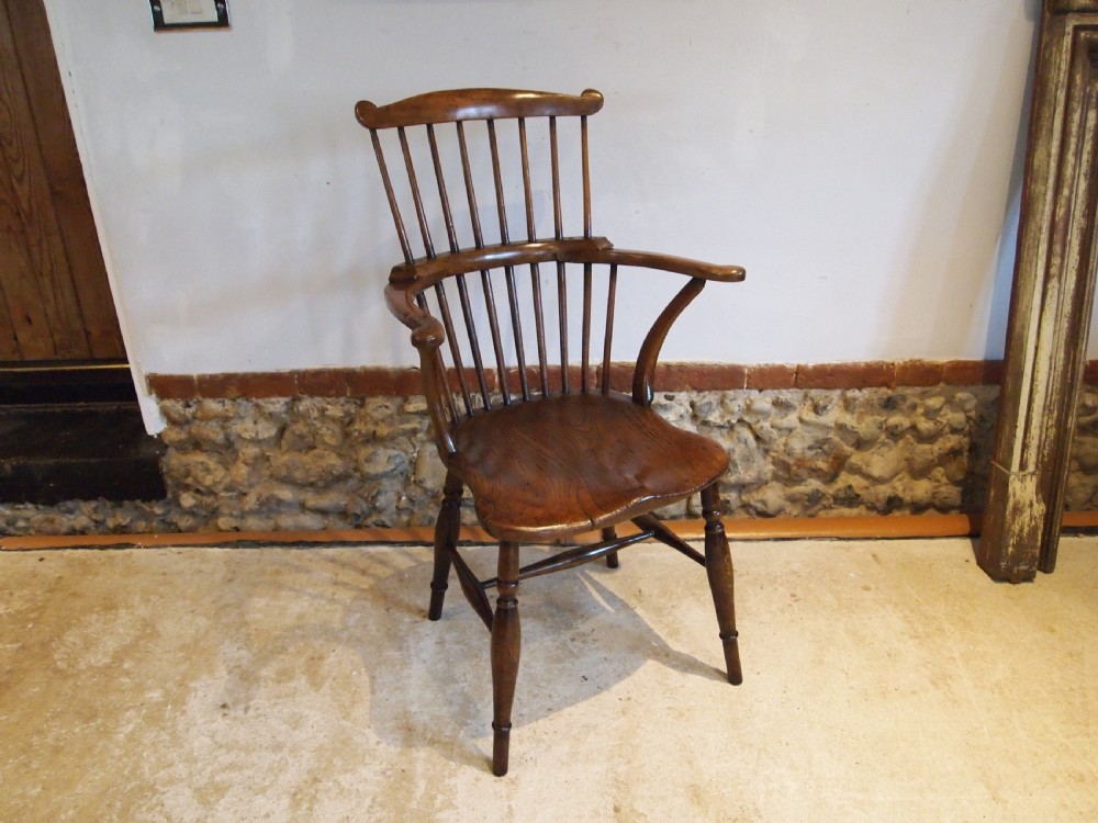 Chair stunning Welsh Windsor stick back armchair c1820