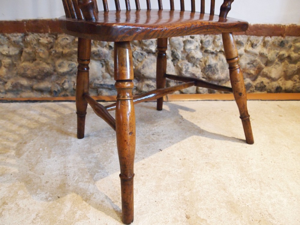 Chair stunning Welsh Windsor stick back armchair c1820 View VI