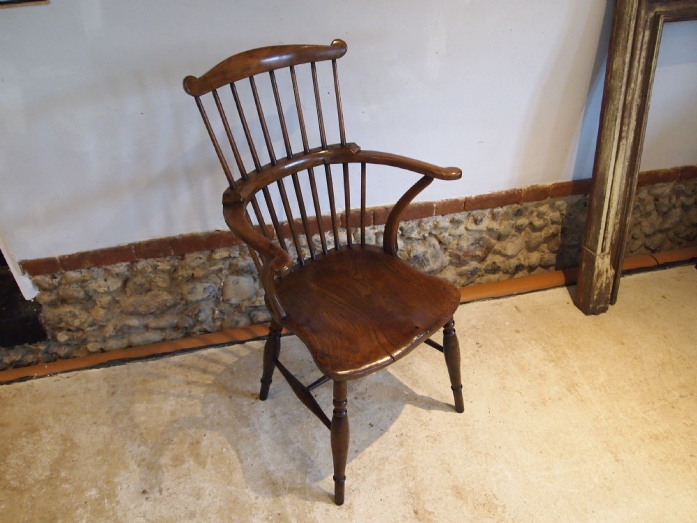 Chair stunning Welsh Windsor stick back armchair c1820 View VIII