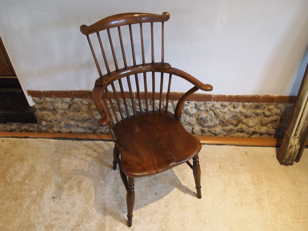 Chair stunning Welsh Windsor stick back armchair c1820 View XI