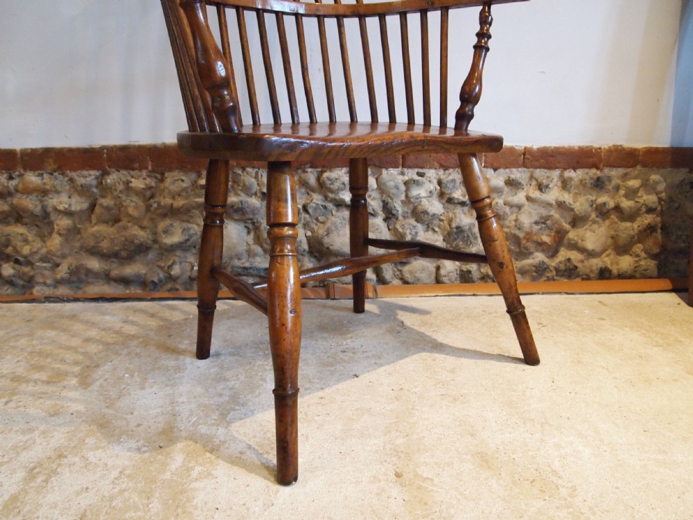Chair wonderful George III Windsor West Country armchair c1800 View III