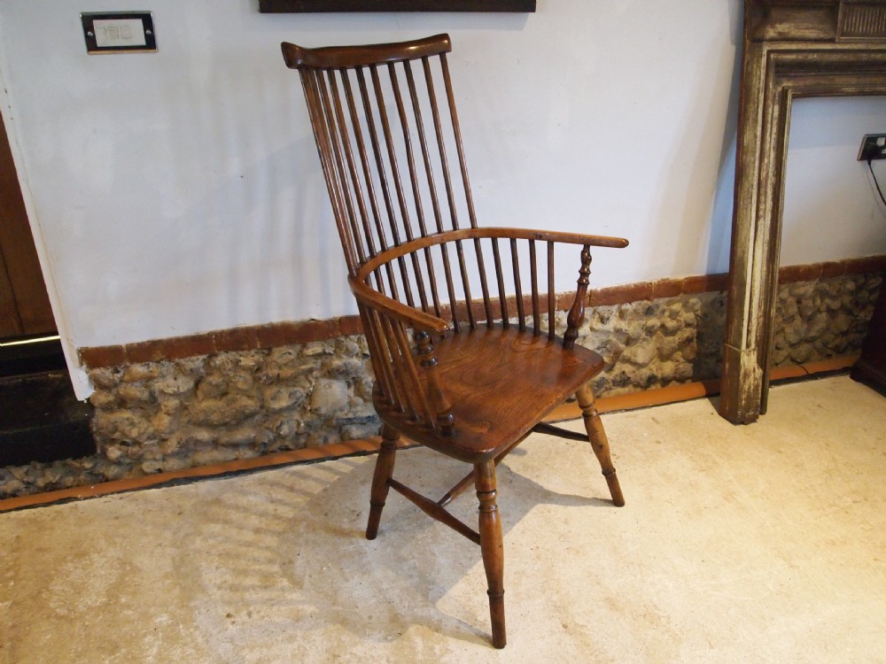 Chair wonderful George III Windsor West Country armchair c1800 View IX