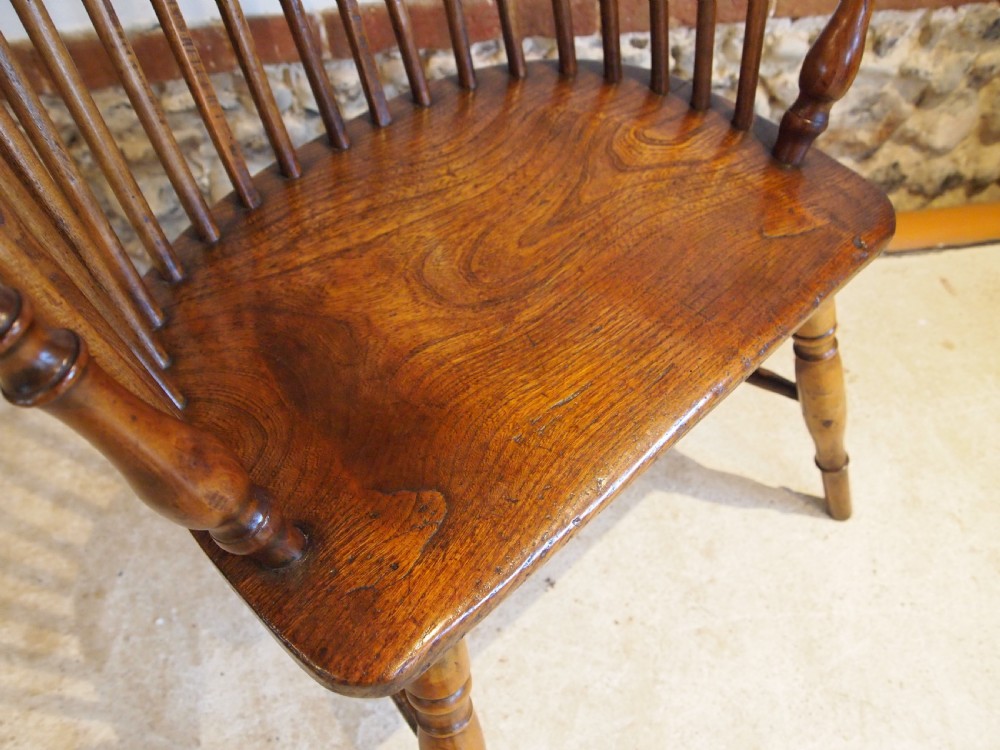 Chair wonderful George III Windsor West Country armchair c1800 View X