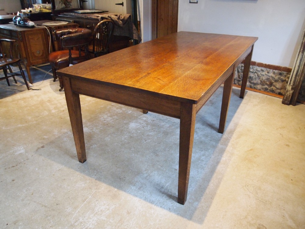 Table refectory dining English Oak great provenance Edwardian c1900