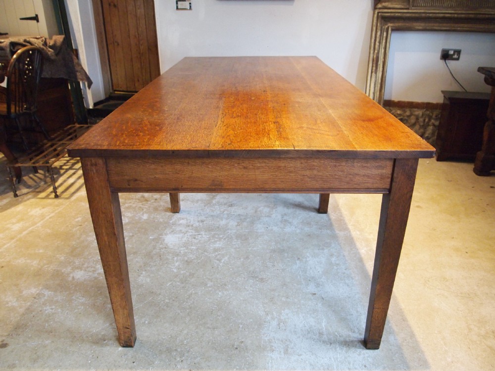 Table refectory dining English Oak great provenance Edwardian c1900 View V