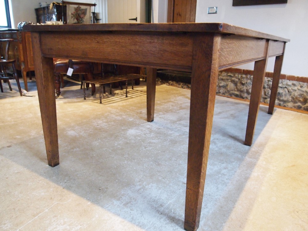 Table refectory dining English Oak great provenance Edwardian c1900 View IX