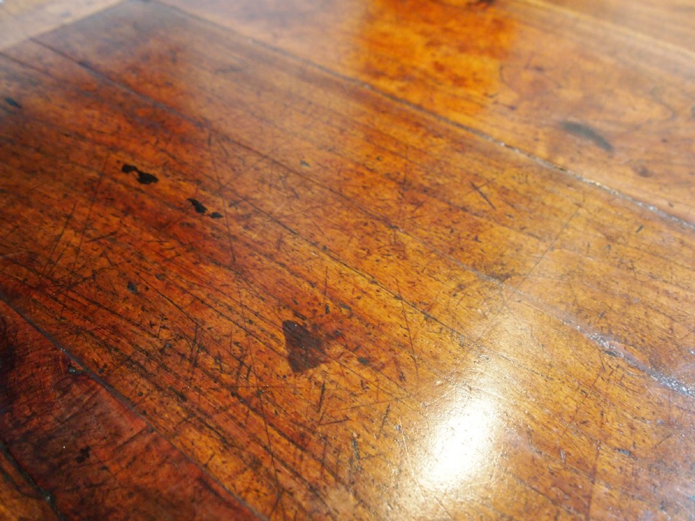 Table V Rare Outstanding French refectory Plum wood dining farmhouse c1800 View XVI