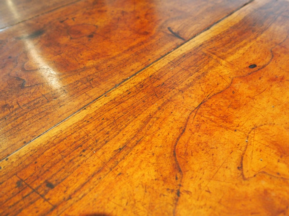 Table V Rare Outstanding French refectory Plum wood dining farmhouse c1800 View XVII