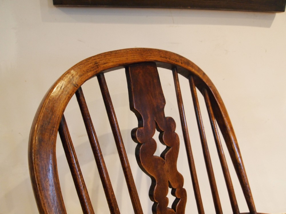 Chair superb Windsor Yorkshire Ash Elm armchair c1840 View II