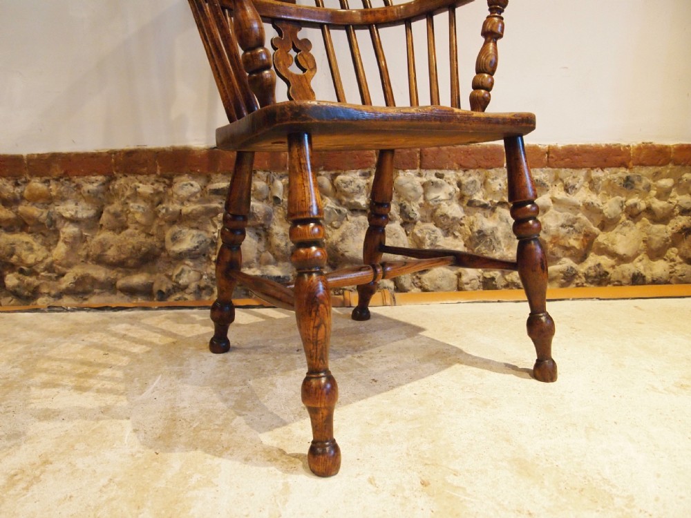 Chair superb Windsor Yorkshire Ash Elm armchair c1840 View VI