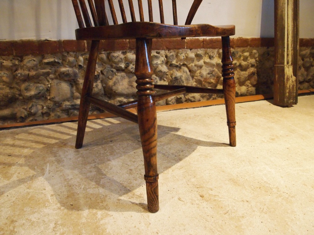 Chair stunning simple Windsor George III Ash Elm c1810 View IX