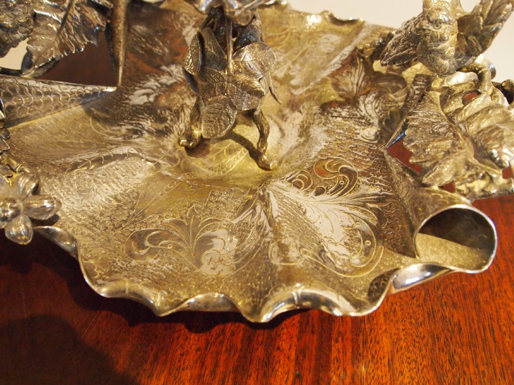 Table Centre piece Stunning silver plate Victorian c1880 View VI