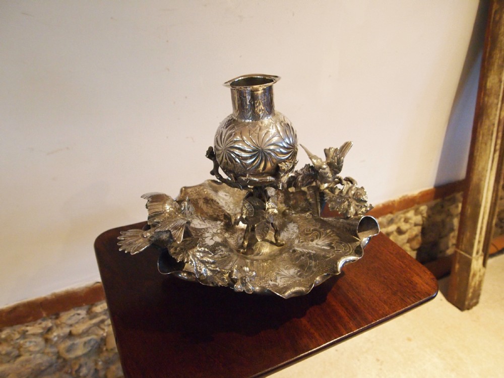 Table Centre piece Stunning silver plate Victorian c1880 View VII