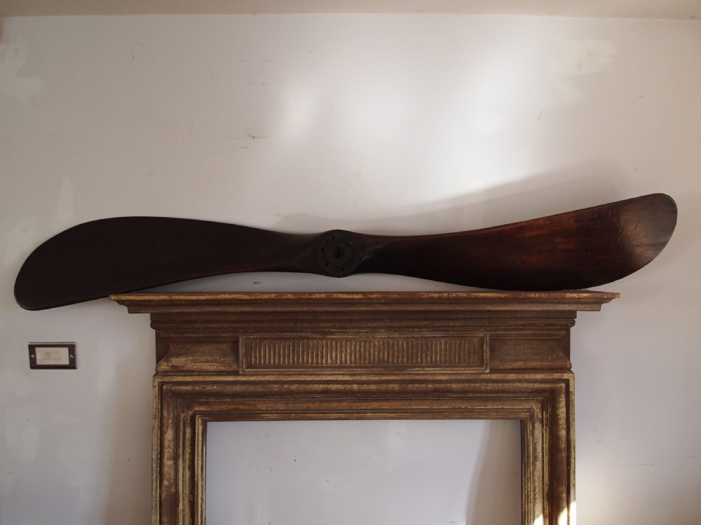 Propeller large decorative Mahogany c1920 View VI