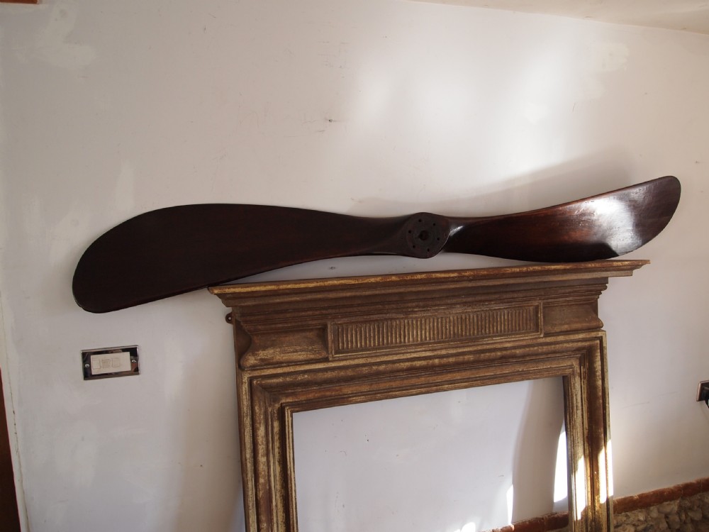 Propeller large decorative Mahogany c1920 View VII