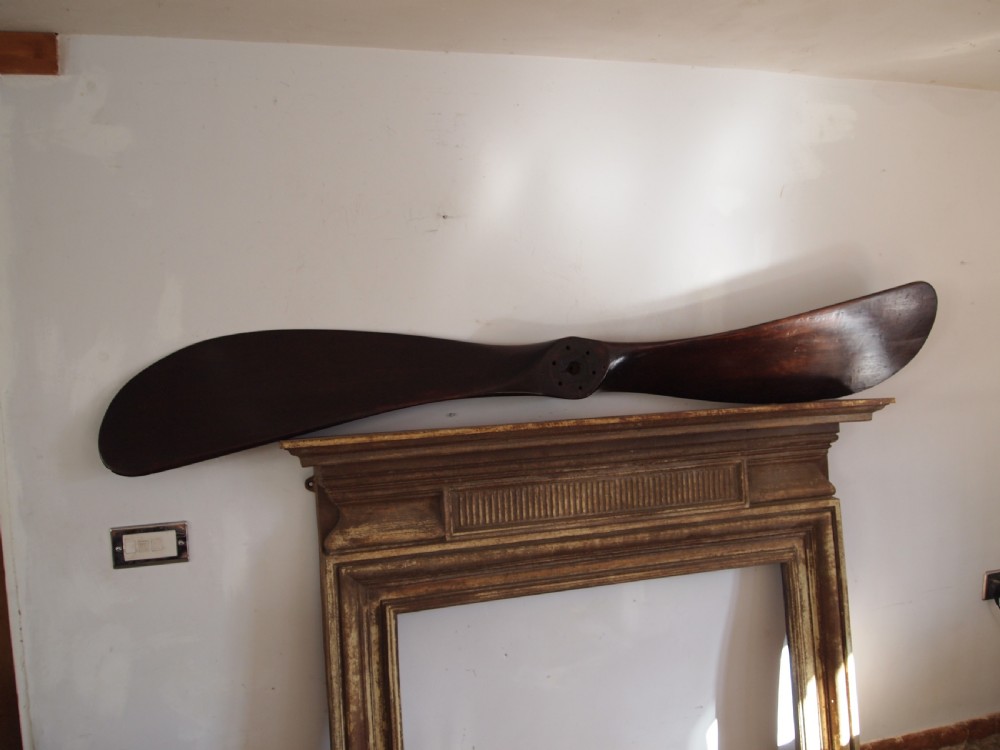 Propeller large decorative Mahogany c1920 View VIII